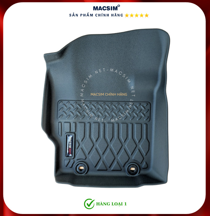 Thảm lót sàn xe ô tô Toyota Yaris Cross 2023 Nhãn hiệu Macsim chất liệu nhựa TPE cao cấp màu đen
