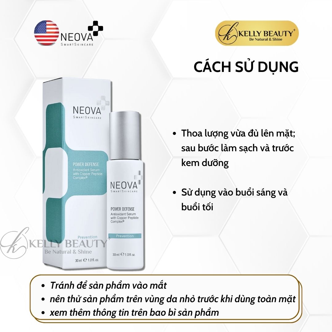 Tinh Chất Chống Lão Hóa Da NEOVA Power Defense Antioxidant Serum | Kelly Beauty