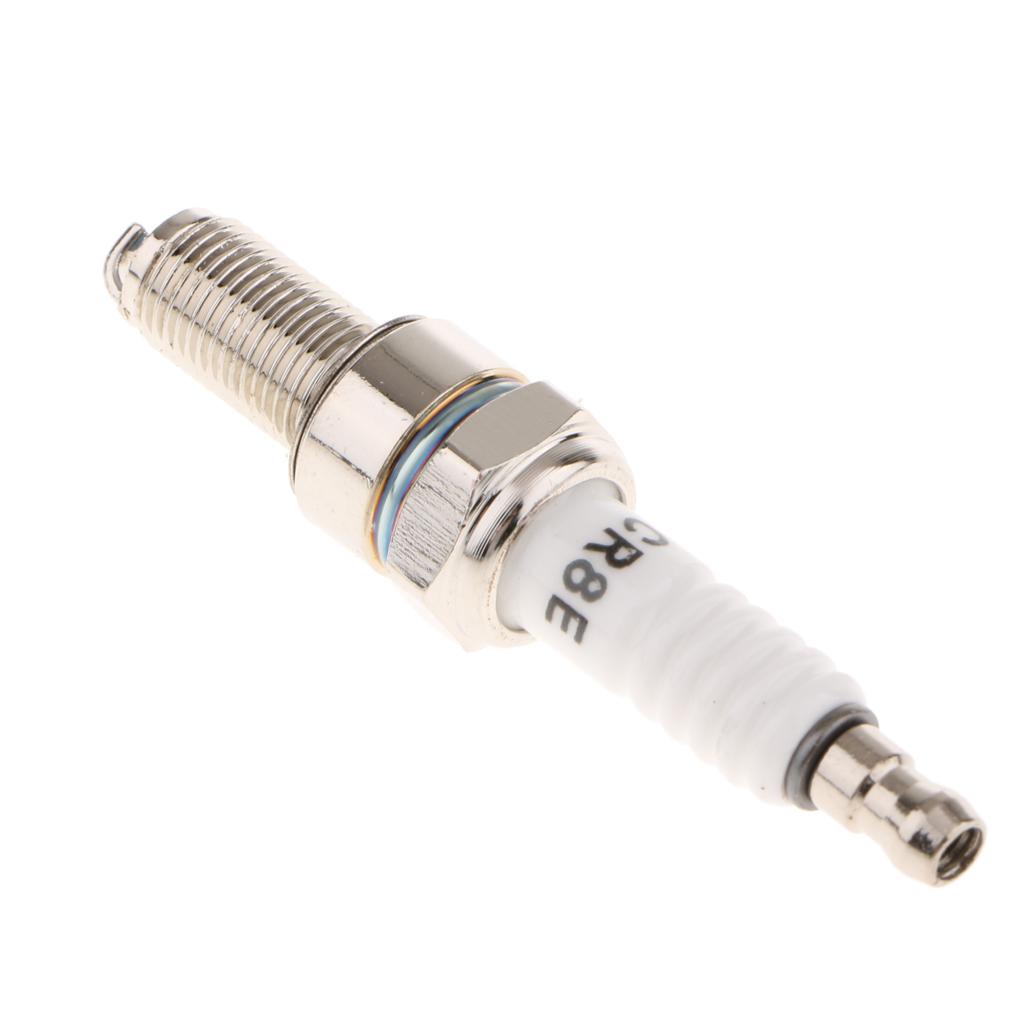 3X 4x motorcycle spark plug made of ceramic white color engine parts accessories