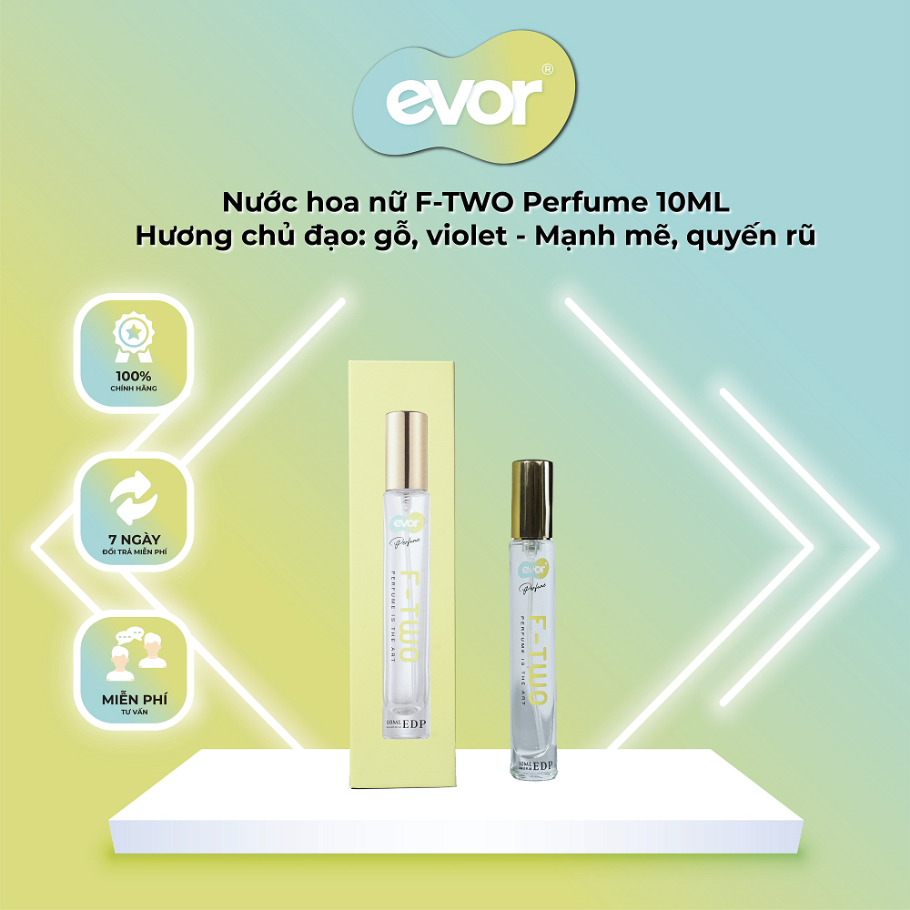 Nước hoa nữ F-TWO Perfume 10ML, hương gỗ | EVOR