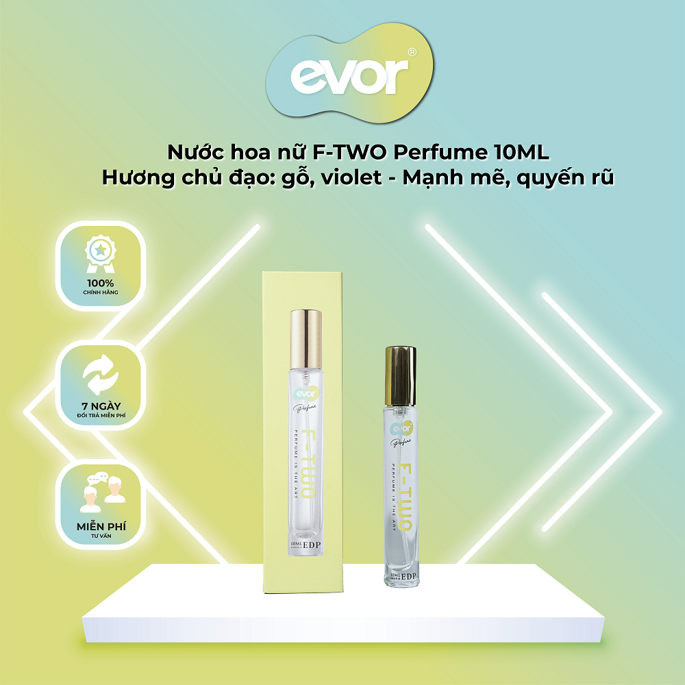 Nước hoa nữ F-TWO Perfume 10ML, hương gỗ | EVOR