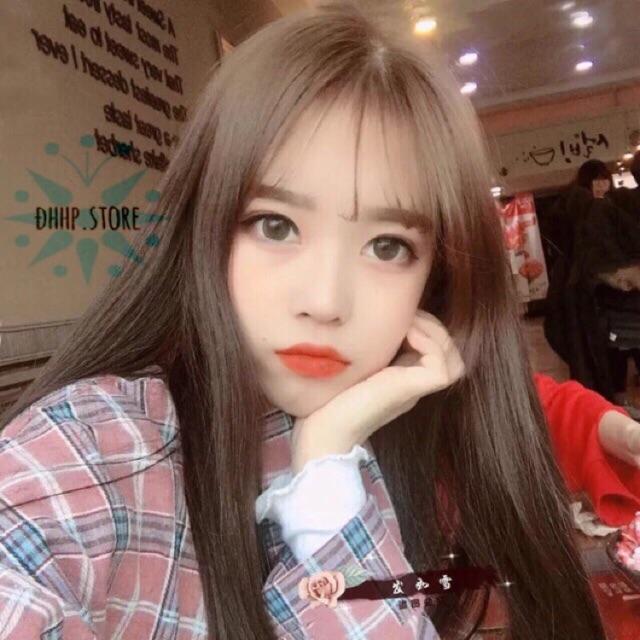 Tóc giả kẹp chữ u thẳng tỉa