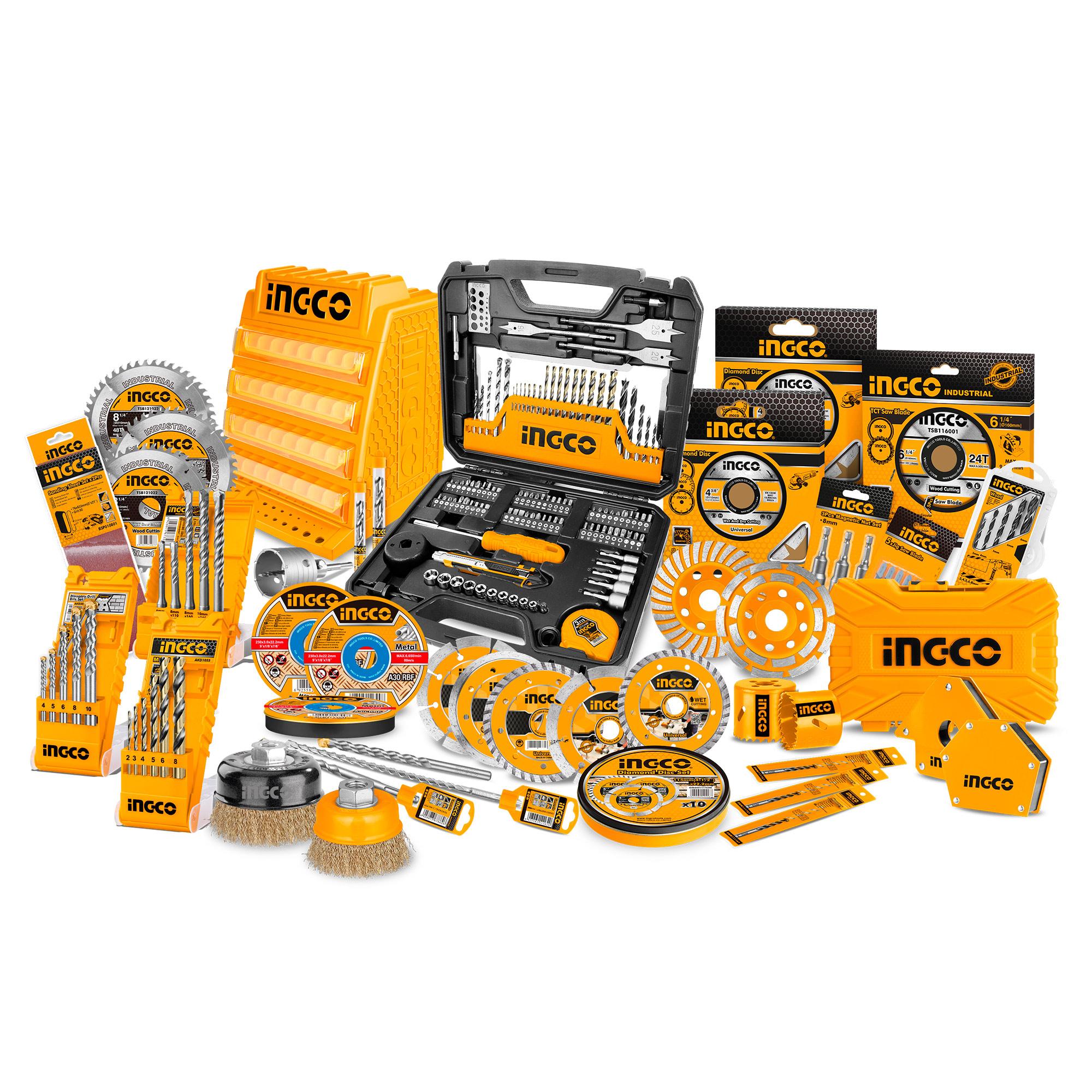 Đầu tuýp 1/2&quot; loại ngắn INGCO nhiều kích thước 8, 10, 12, 14, 17, 19, 22, 24 mm chất liệu 50BV30 mạ Niken đen | HHAST12