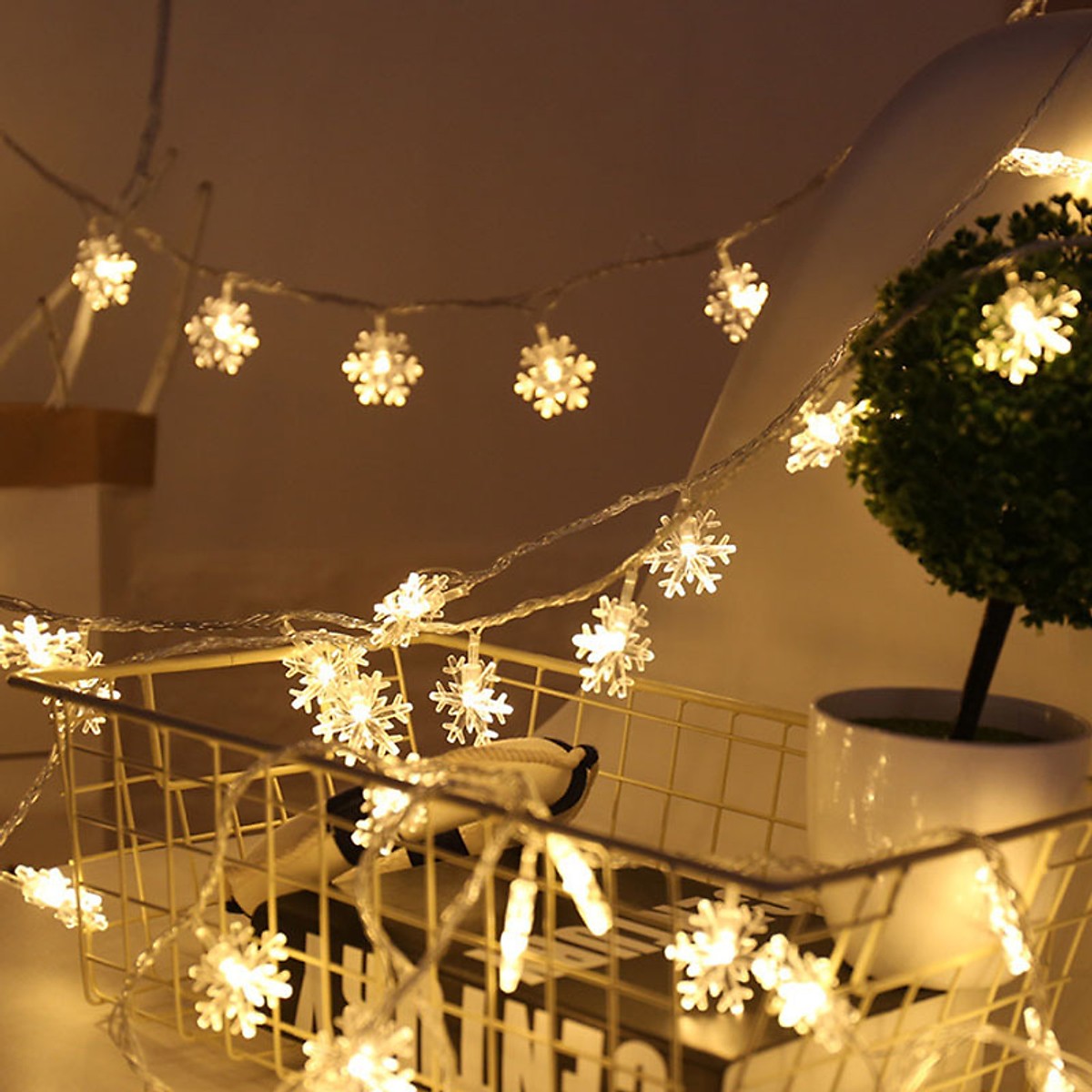 Dây Đèn Led Nháy Hình Hoa Tuyết
