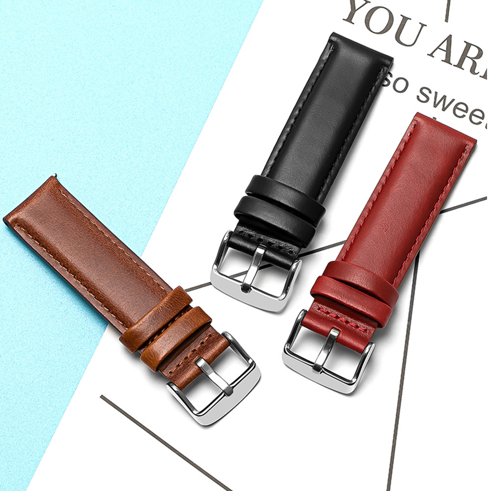 Dây da bò Retro 18/20/22mm chốt thông minh cho đồng hồ thông minh và đồng hồ truyền thống - MPDB02