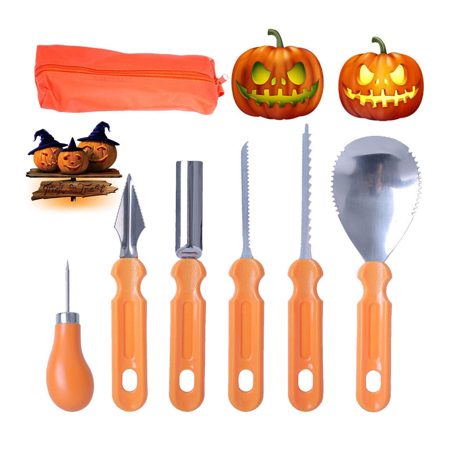 Bộ Dụng Cụ Khắc Bí Ngô Halloween Bằng Thép Không Gỉ Chuyên Nghiệp