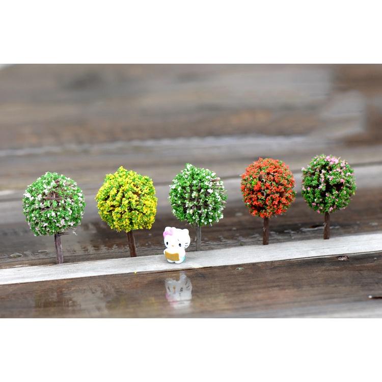 Tiểu cảnh mini ️ Mô hình cây nở hoa trang trí tiểu cảnh, non bộ, bán cạn