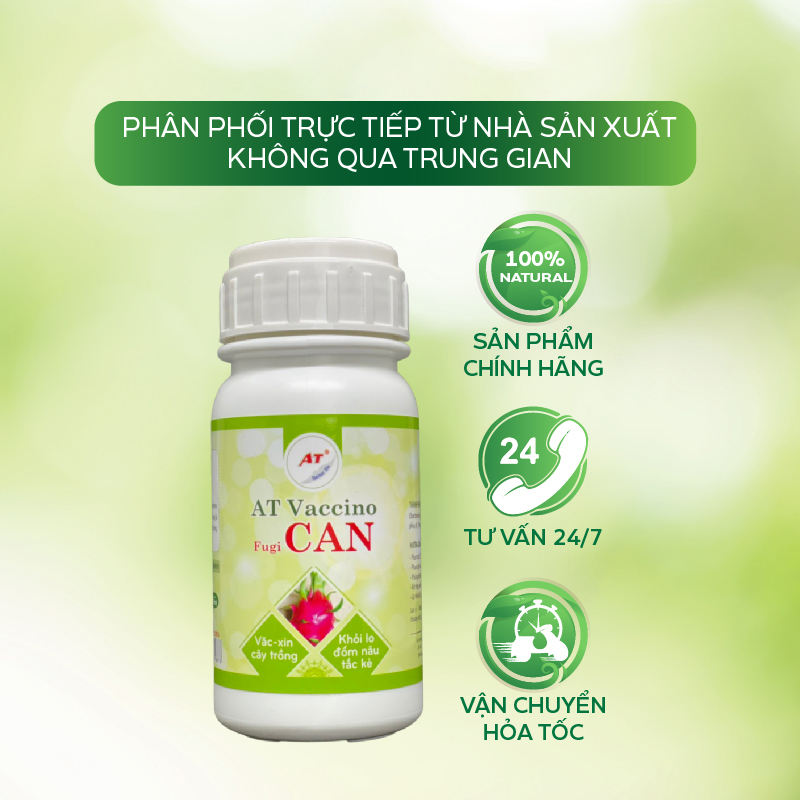 Thuốc Trị Nấm AT Phòng Trừ Đốm Nâu, Nấm Thân, Thối Cổ Rễ Nấm Tắc Kè Trên Cây Thanh Long – Fugi Can 250ml