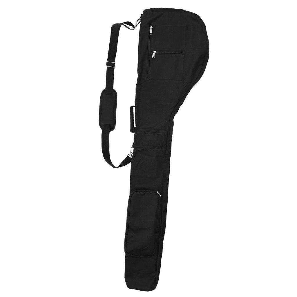 2-Pack Golf Club Bag Golf Range Pencil Pouch Portable Carry Case 5x32x127cm