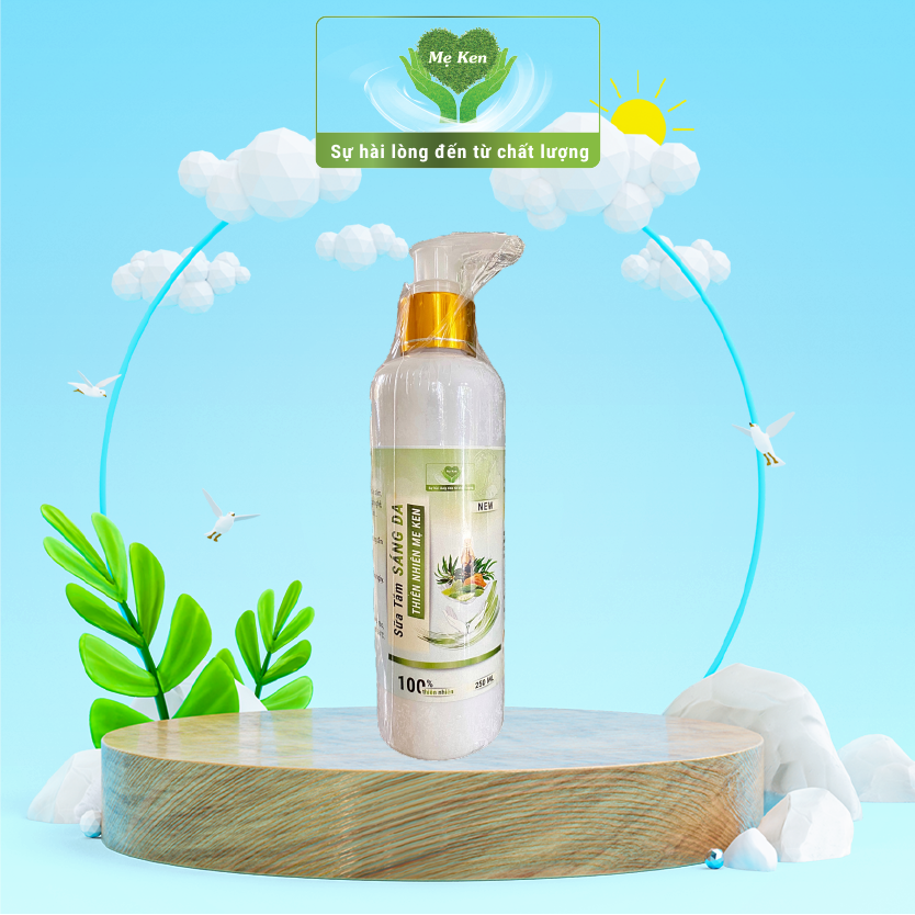 SỮA TẮM SÁNG DA THIÊN NHIÊN MẸ KEN 500ML Mẫu  Mới - Sữa tắm dưỡng ẩm, sáng da, chống lão hóa, giảm thâm da