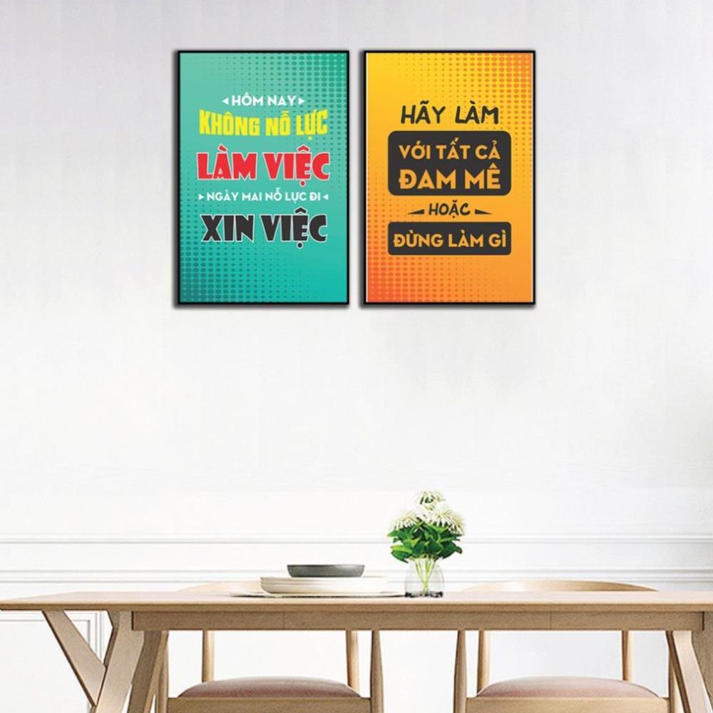 Tranh treo tường, trang trí nội thất văn phòng nhiều kích thước.