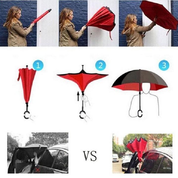 Ô Gấp Ngược Thông Minh , Tiện Lợi Khi Đi Ô TÔ