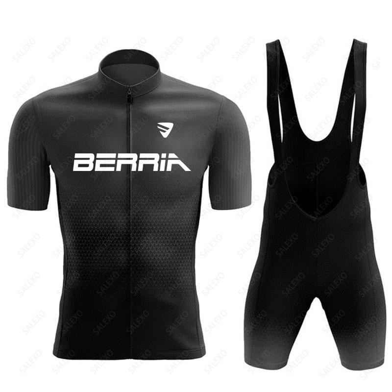 Bộ xe đạp Berria Set 2023 Mùa hè Đàn ông đi xe đạp Bộ đua xe đạp phù hợp với quần áo xe đạp leo núi thoáng khí Color: 8 Size: S