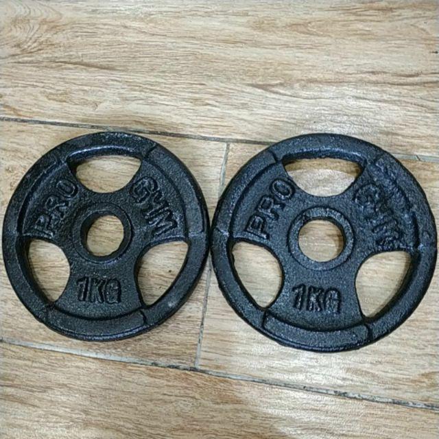 Tạ miếng gang 1 cặp 1kg (hình tại shop)