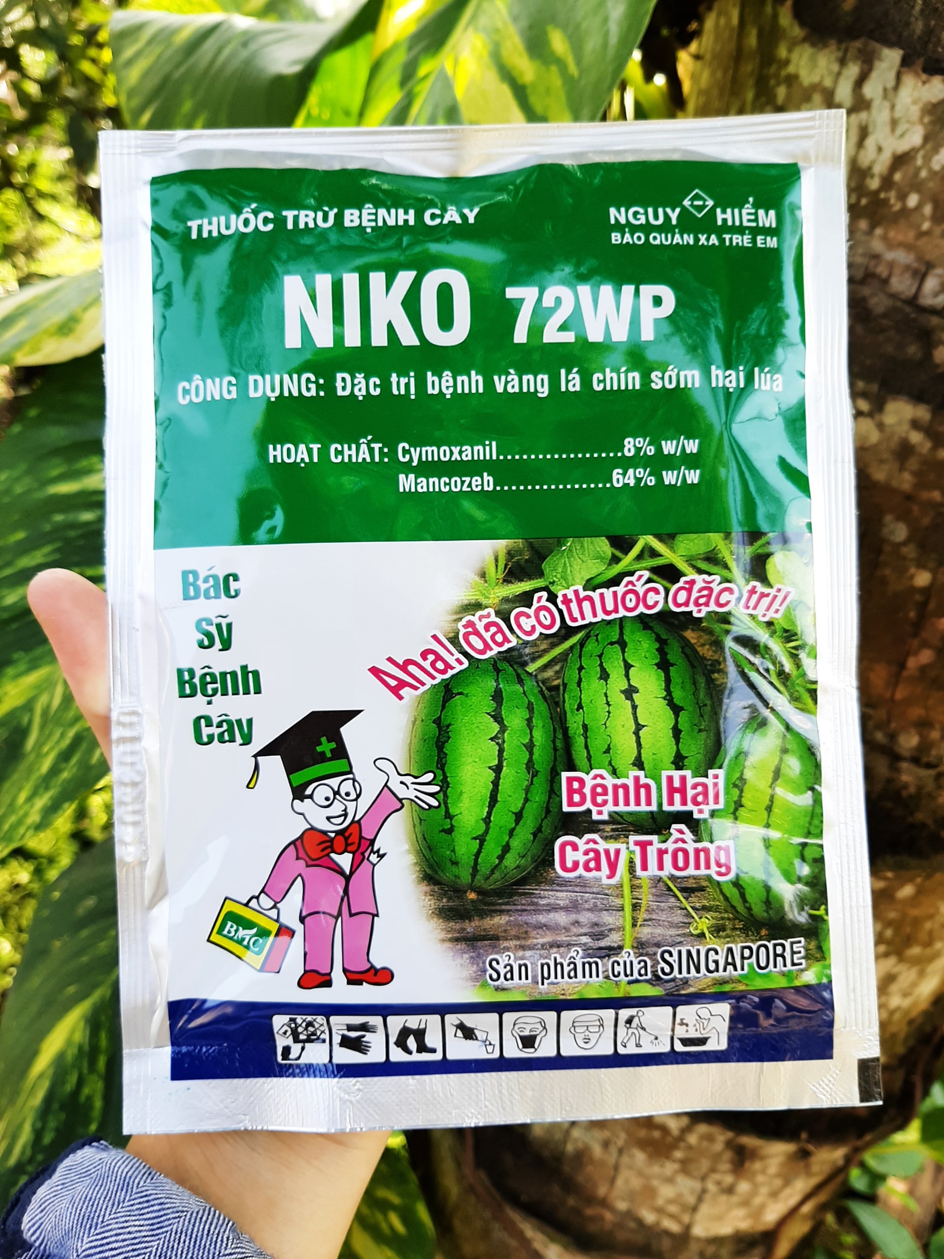 Thuốc trừ bệnh Niko 72WP phòng trừ nấm bệnh gây hại cây trồng gói 100gram