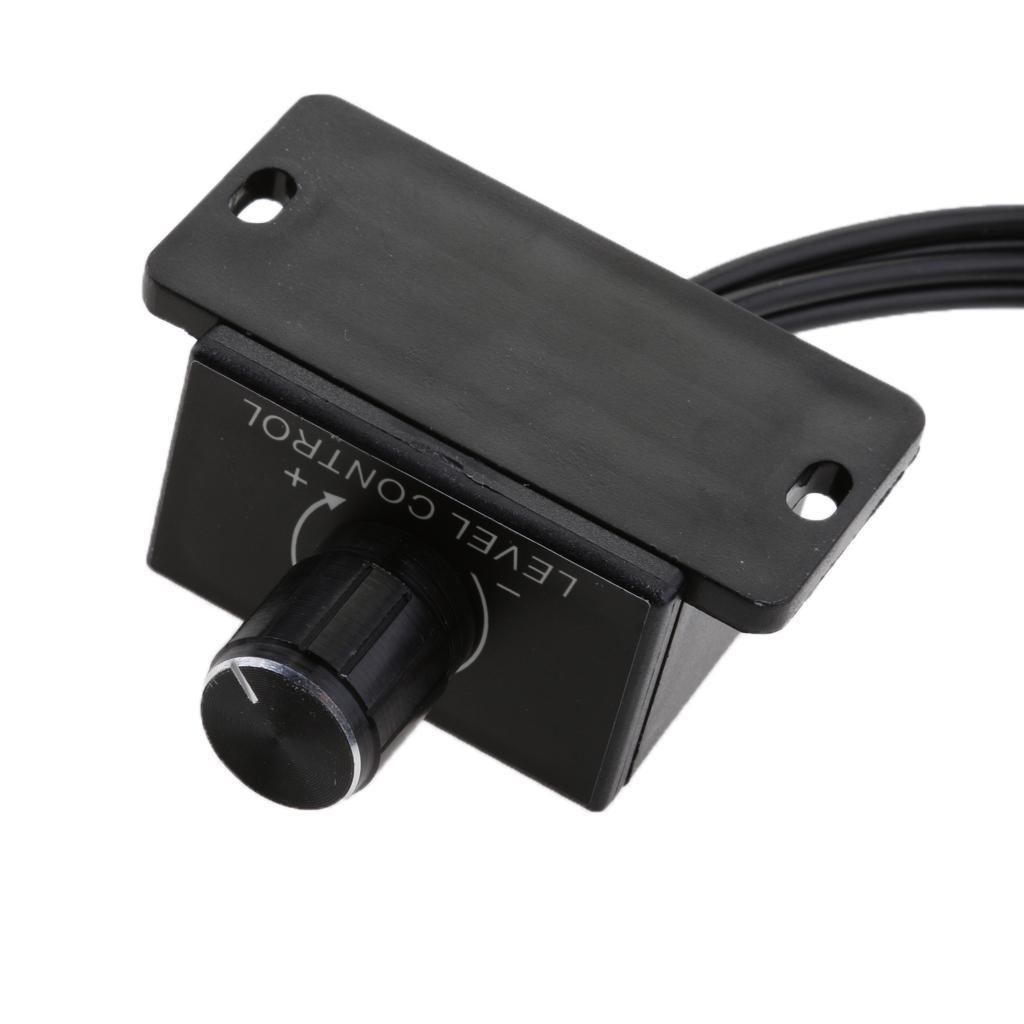 Vehicle Audio Amplifier Device Remote Volume Control 2RCA Input+2RCA Output