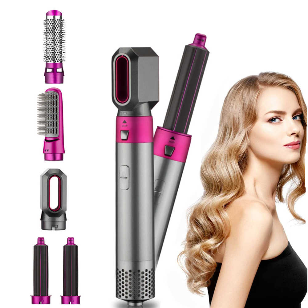 Máy làm tóc đa năng Hot Air Styper, máy tạo kiểu tóc tự động 5in1 : Sấy tóc, lược điện, uốn xoăn, uốn cụp, uốn xoăn phồng , tạo kiểu nhanh gọn tại nhà cho phụ nữ