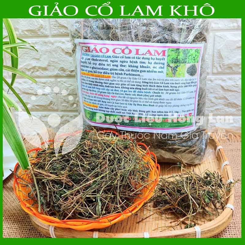 Cây Giảo Cổ Lam khô đóng gói 1kg