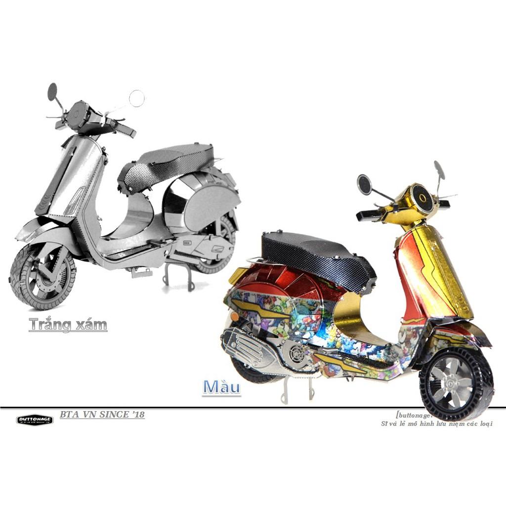 Mô Hình Lắp Ráp 3d Xe Vespa Primavera 150