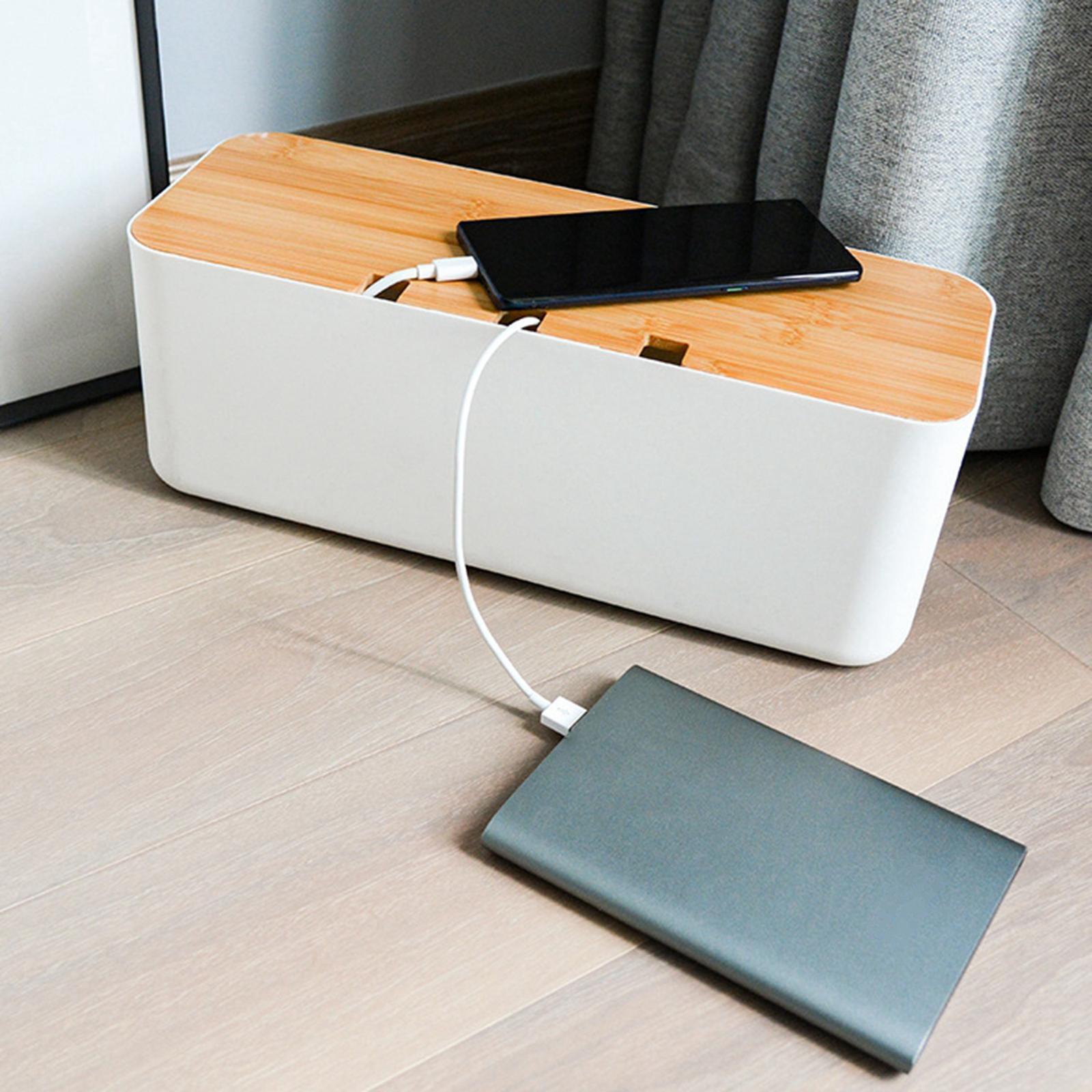 Router Shelf Storage Box Cable Management Organizer Cable Bracket for Office