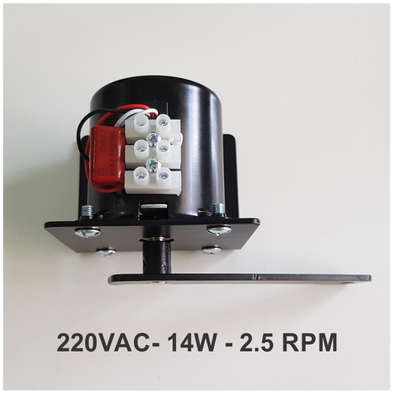 Motor đảo trứng giảm tốc 220VAC - Tốc độ 2.5RPM (vòng/phút) 