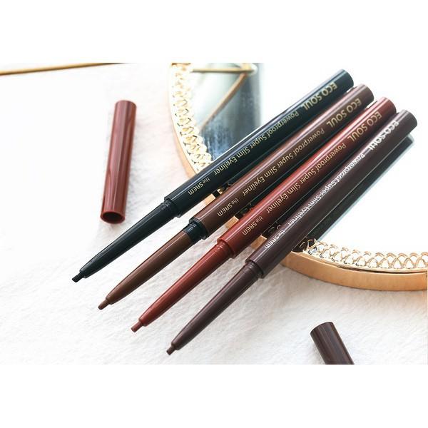 Bút Kẻ Mắt Chống Nước The Saem Eco Soul Powerproof Super Slim Eyeliner