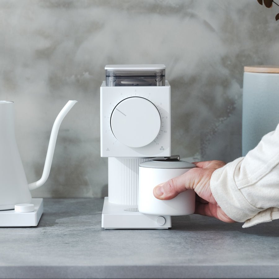 Máy Xay Cà Phê Fellow Ode Brew Grinder Matte White - Xay từ pour over, Aeropress, French press, cold brew - 220V - - Standard Brew Burrs
