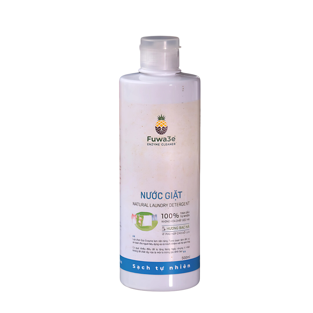 Nước Giặt Hữu Cơ Hương Bạc Hà Fuwa3e Sạch Sẽ Thơm Mát An Tòa Cho Bé Quần Áo Lụa 500ml/3,5L