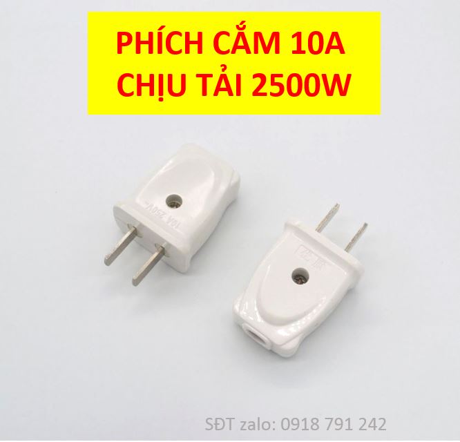 Phích cắm điện chịu tải 2500w, siêu bền