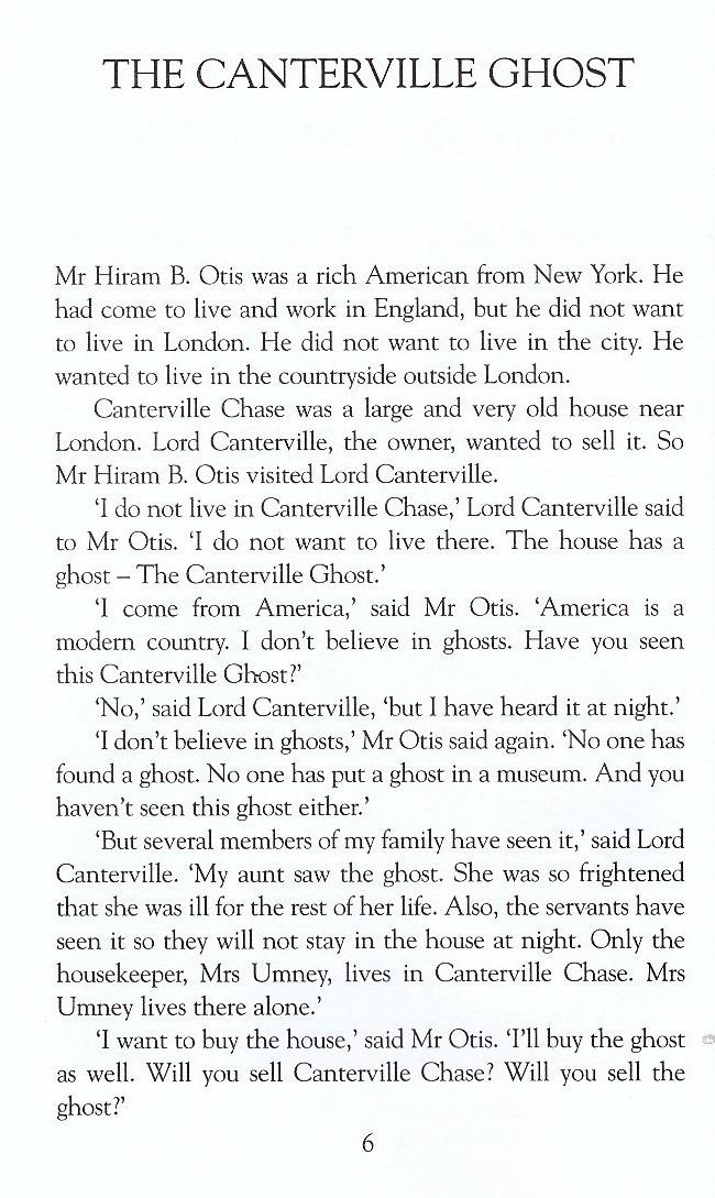 Canterville Ghost and Other Stories ,The