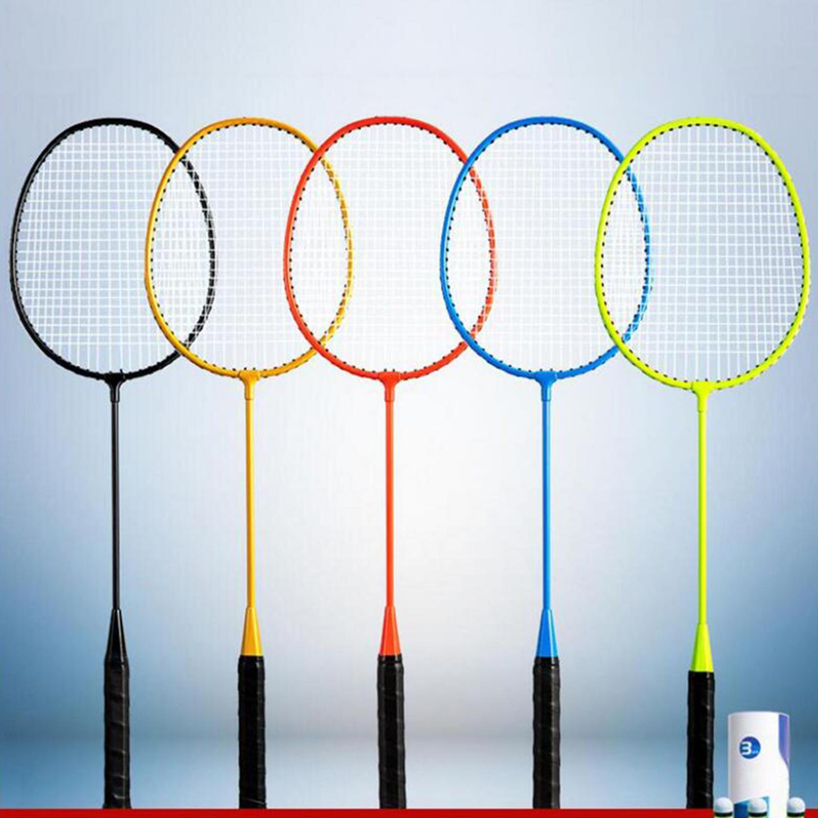Badminton Rackets 2Pcs Badminton Equipment for Beach Indoor Outdoor Backyard