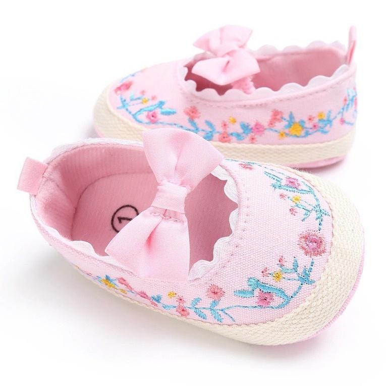 Cho Bé Giày Tập Đi Chống Trượt Phong Cách Công Chúa Cho Bé Gái