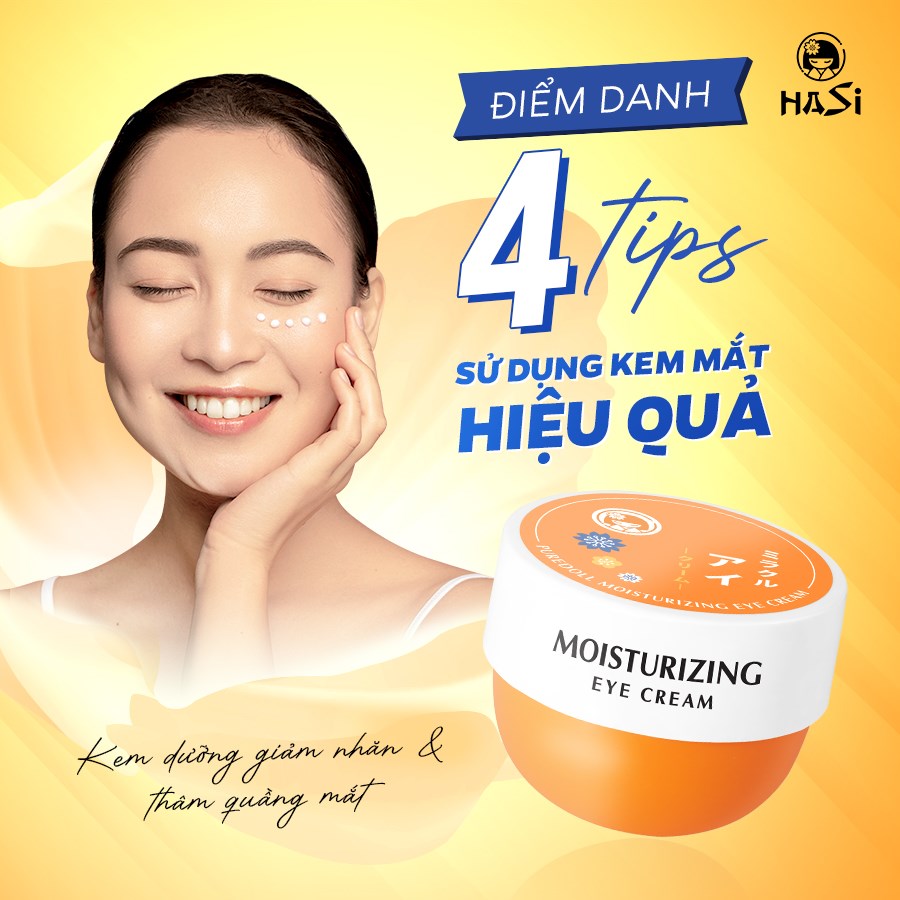 KEM DƯỠNG GIẢM NHĂN &amp; THÂM QUẦNG MẮT - HASI KOKESHI PUREDOLL MOISTURIZING EYE CREAM