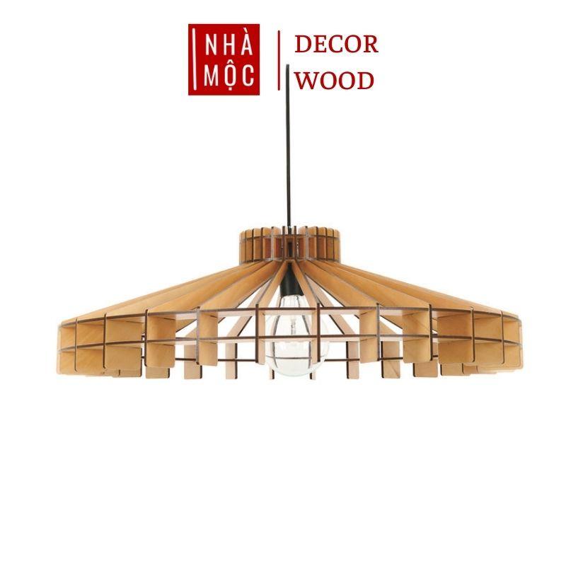 Đèn gỗ thả trần trang trí mẫu TT64