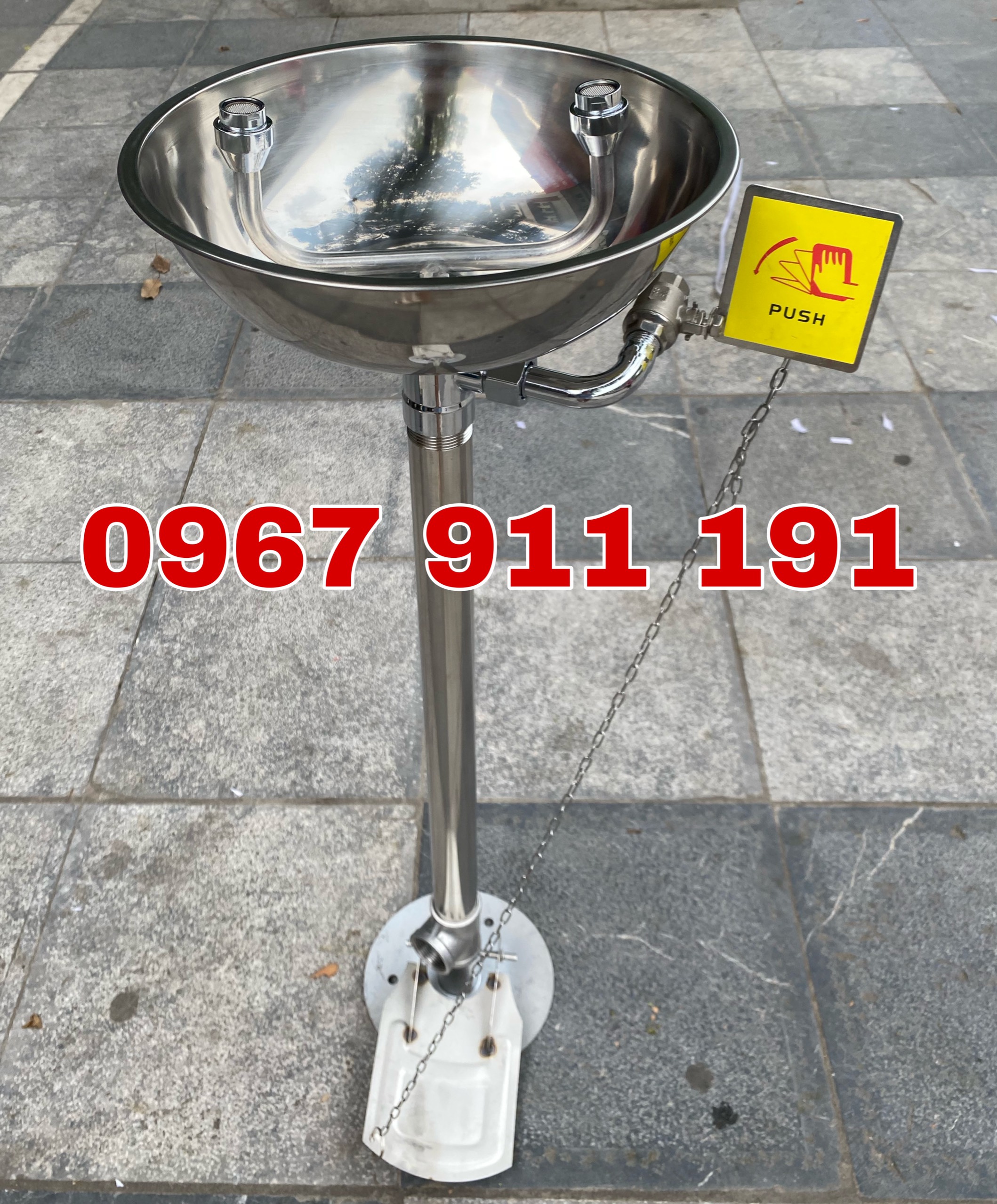 Bộ bồn rửa mắt khẩn cấp đứng