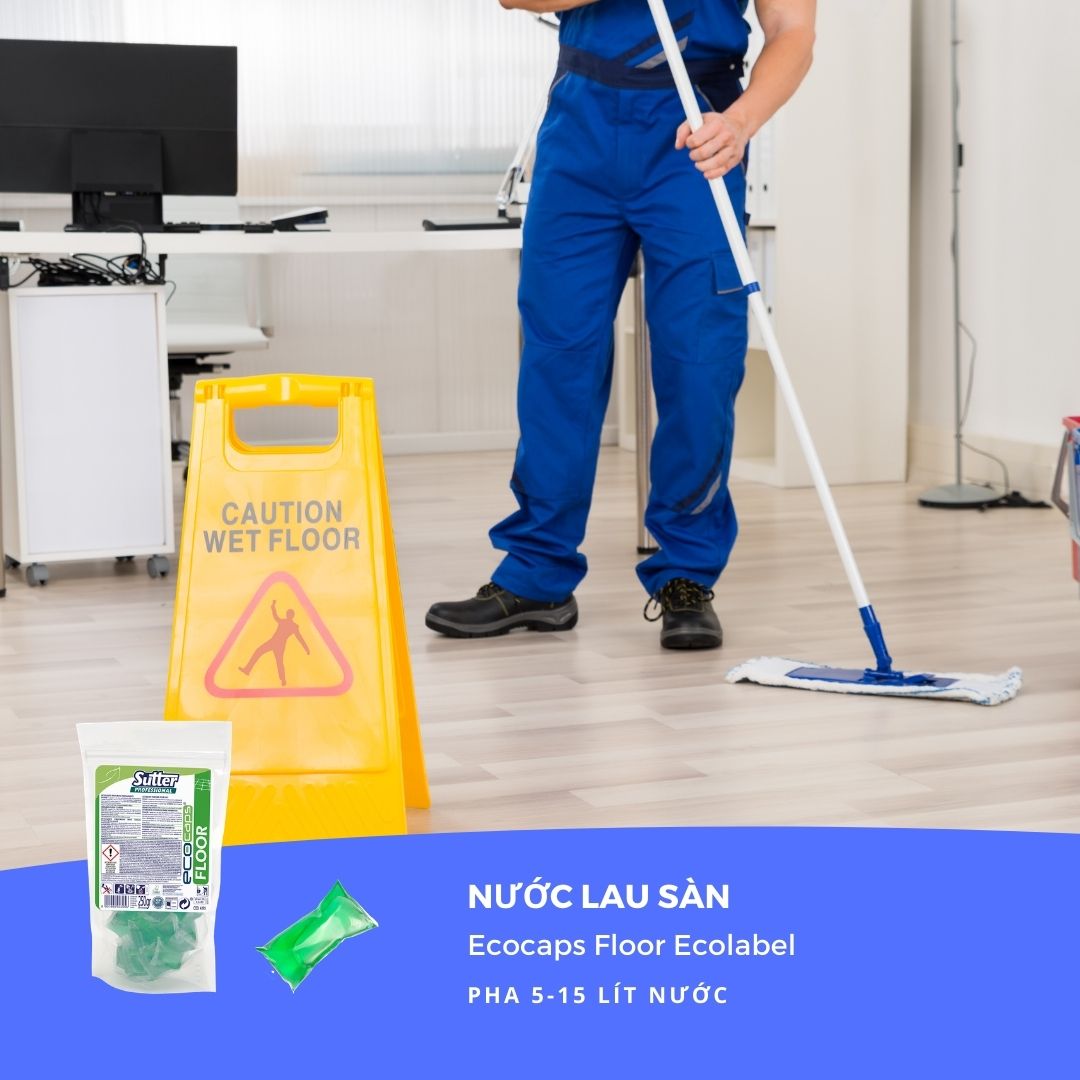 Nước lau sàn Ecocaps FLOOR dạng viên ( 50 viên)