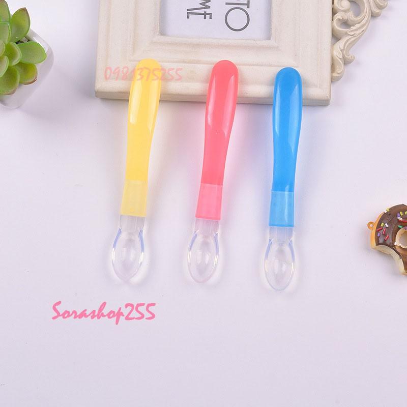 Thìa silicon ăn dặm cho bé siêu mềm mại