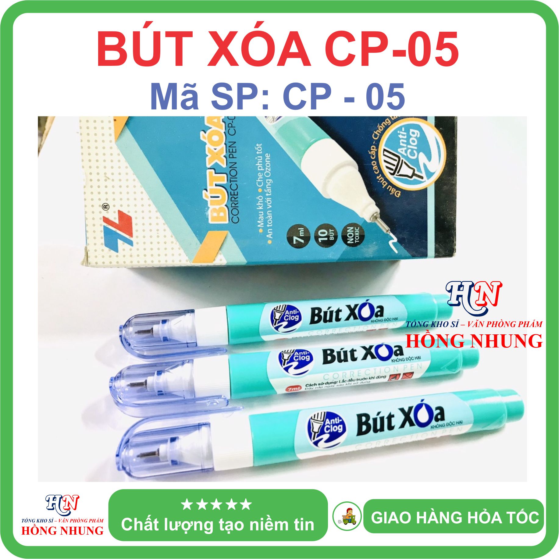 [SALE] Bút xóa nước CP-05, An Toàn, Không Độc Hại, Kiểu Dáng Nhỏ Gọn