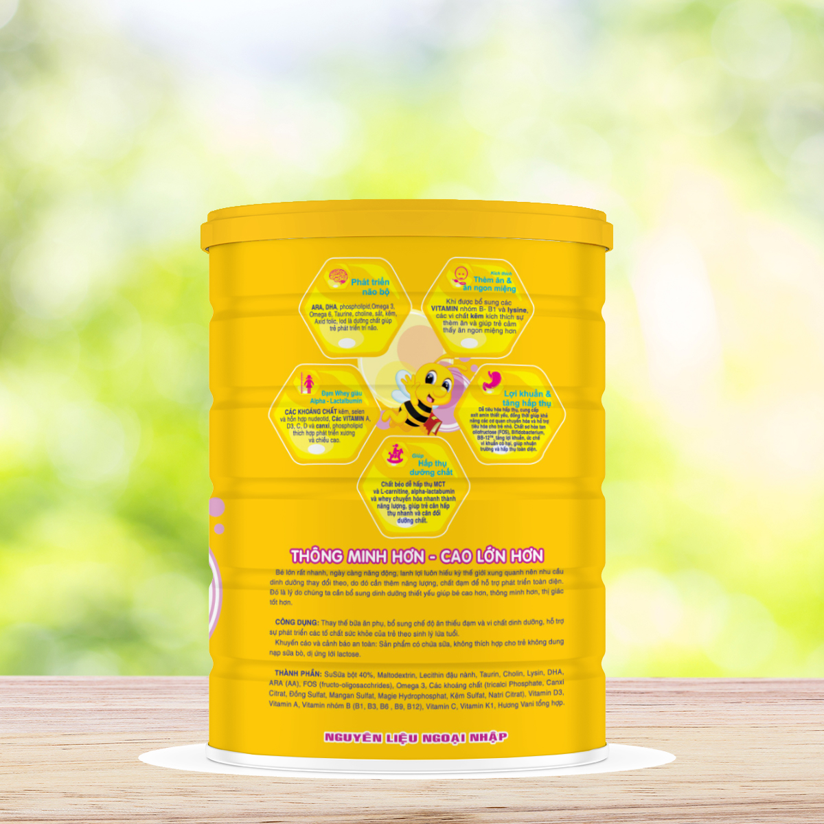 Sữa Bột Sunbaby IQ GROW dinh dưỡng đầy đủ và cân đối dành cho trẻ cần phát triển chiều cao và trí não SIQG113