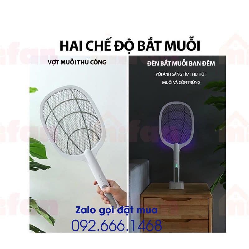 VỢT MUỖI KIÊM ĐÈN BẮT MUỖI Pin sạc cao cấp