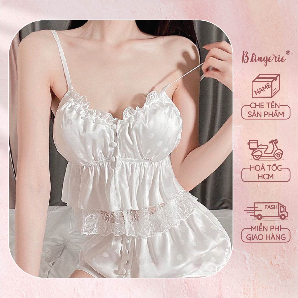 Bộ Đồ Ngủ Nữ Tính Thoải Mái - B.Lingerie