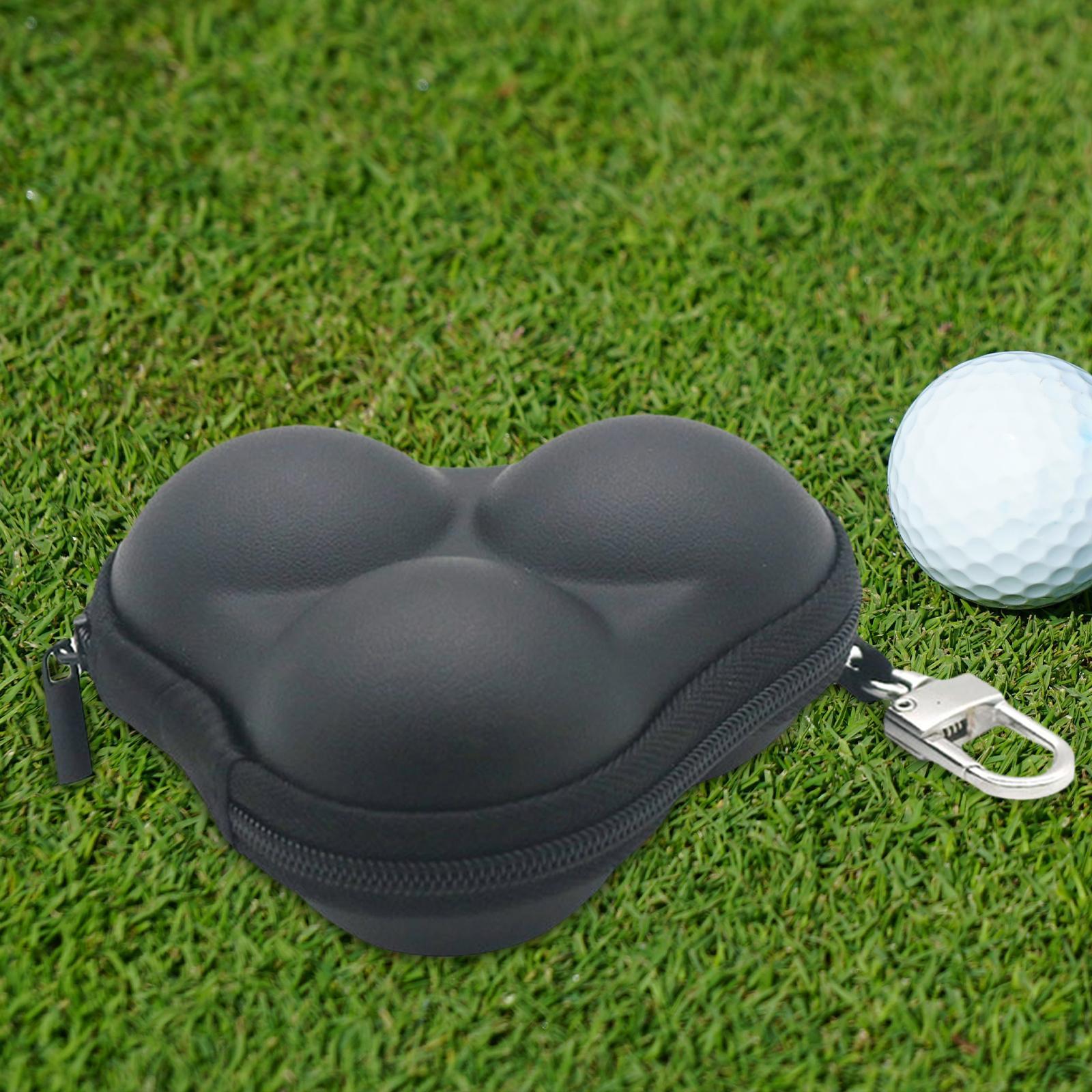 Golf Ball Bag Organizer Storage Durable with Hook Portable Waist Belt Bag for Sports
