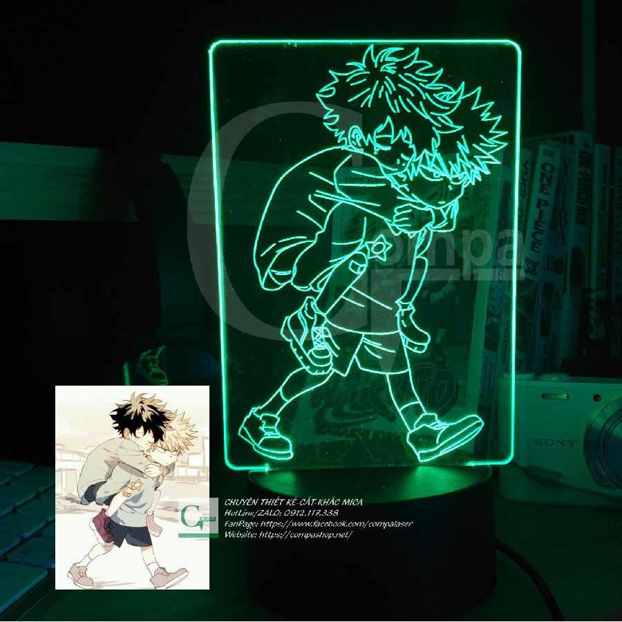 Đèn Ngủ My Hero Academia Izuku Midoriya x Bakugo Katsuki Type 01 AMHA9902 16 MÀU TÙY CHỈNH