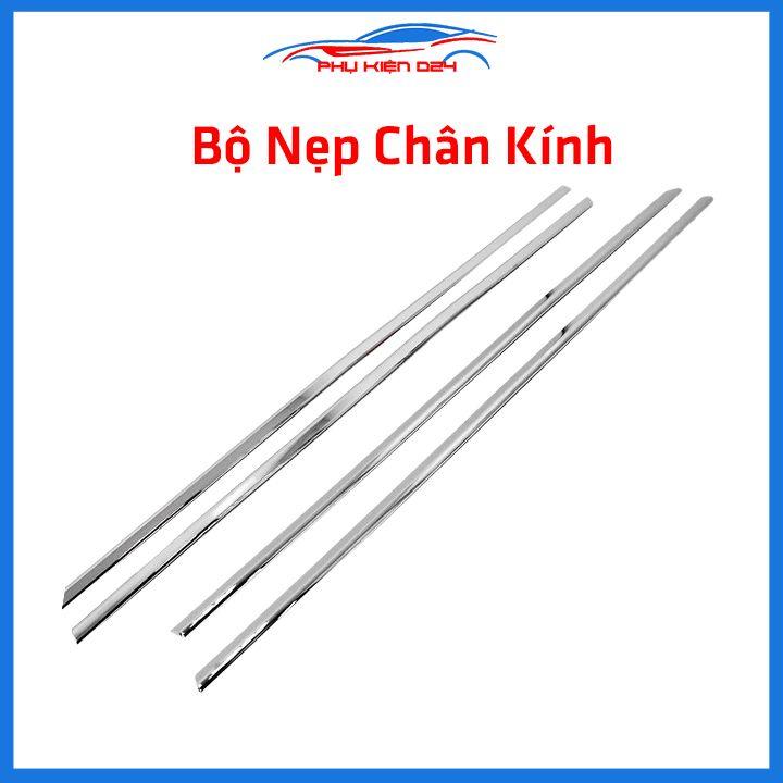 Bộ nẹp viền chân kính cong kính Honda Civic 2012-2016 Inox sáng bóng chuẩn form xe