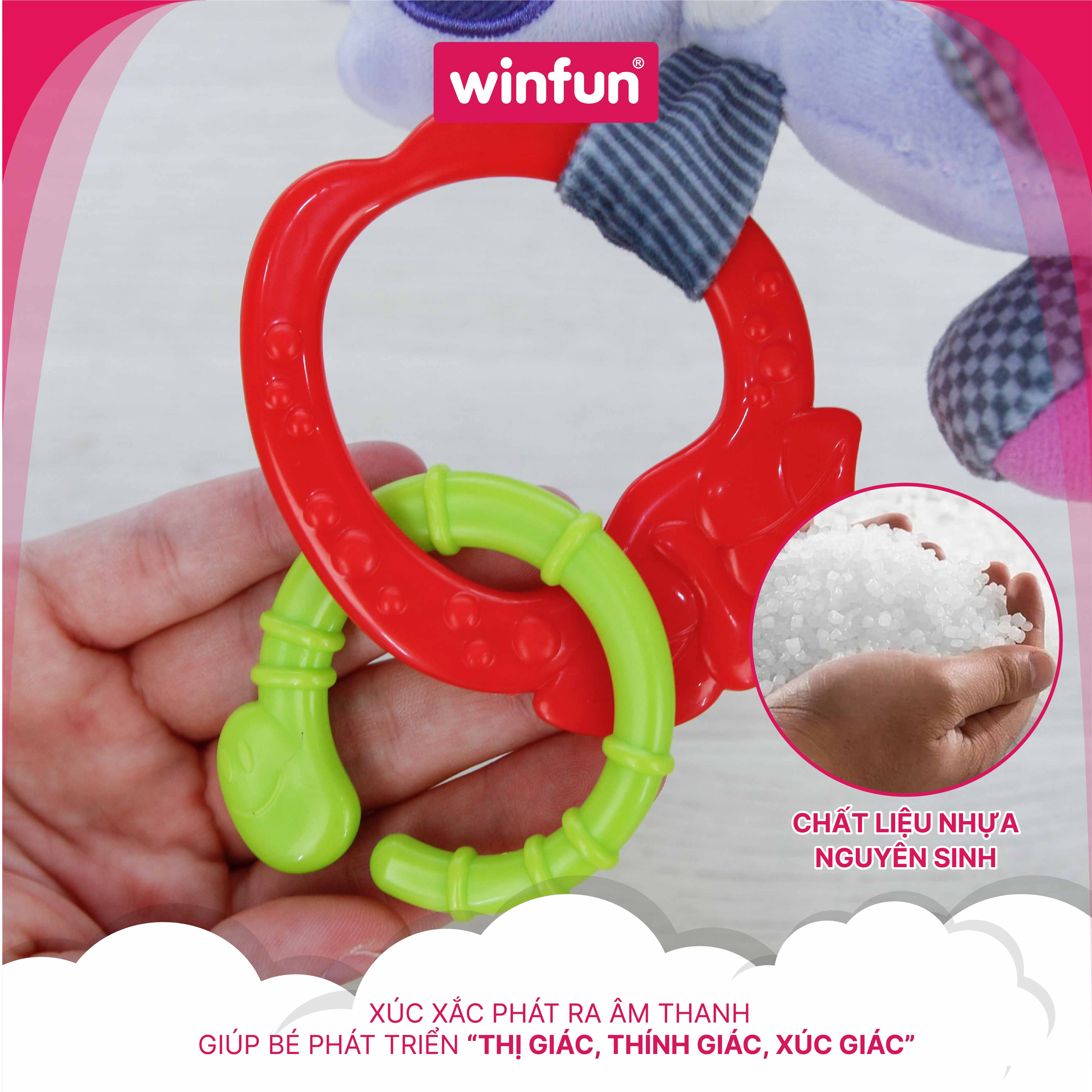 Đồ chơi treo nôi cảm ứng phát nhạc - bạn cáo dễ thương Winfun WF720021-01