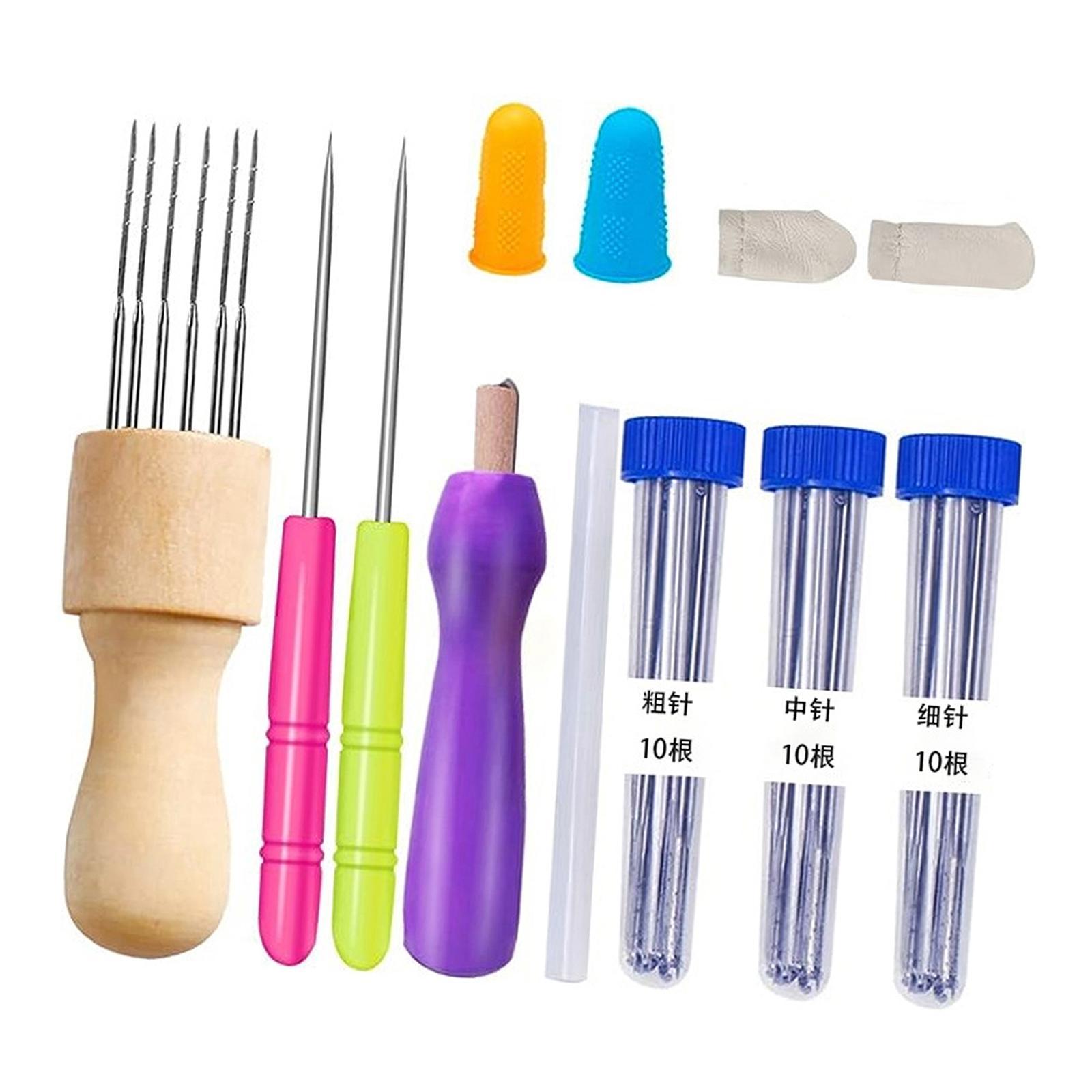 Felting Kits Embroidery Pen Punch Kits for Beginner Cross Stitch