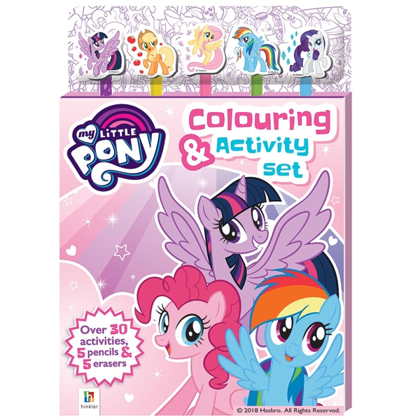 My Little Pony Colouring &amp; Activity Set: Over 30 Activities, 5 Pencils &amp; 5 Erasers