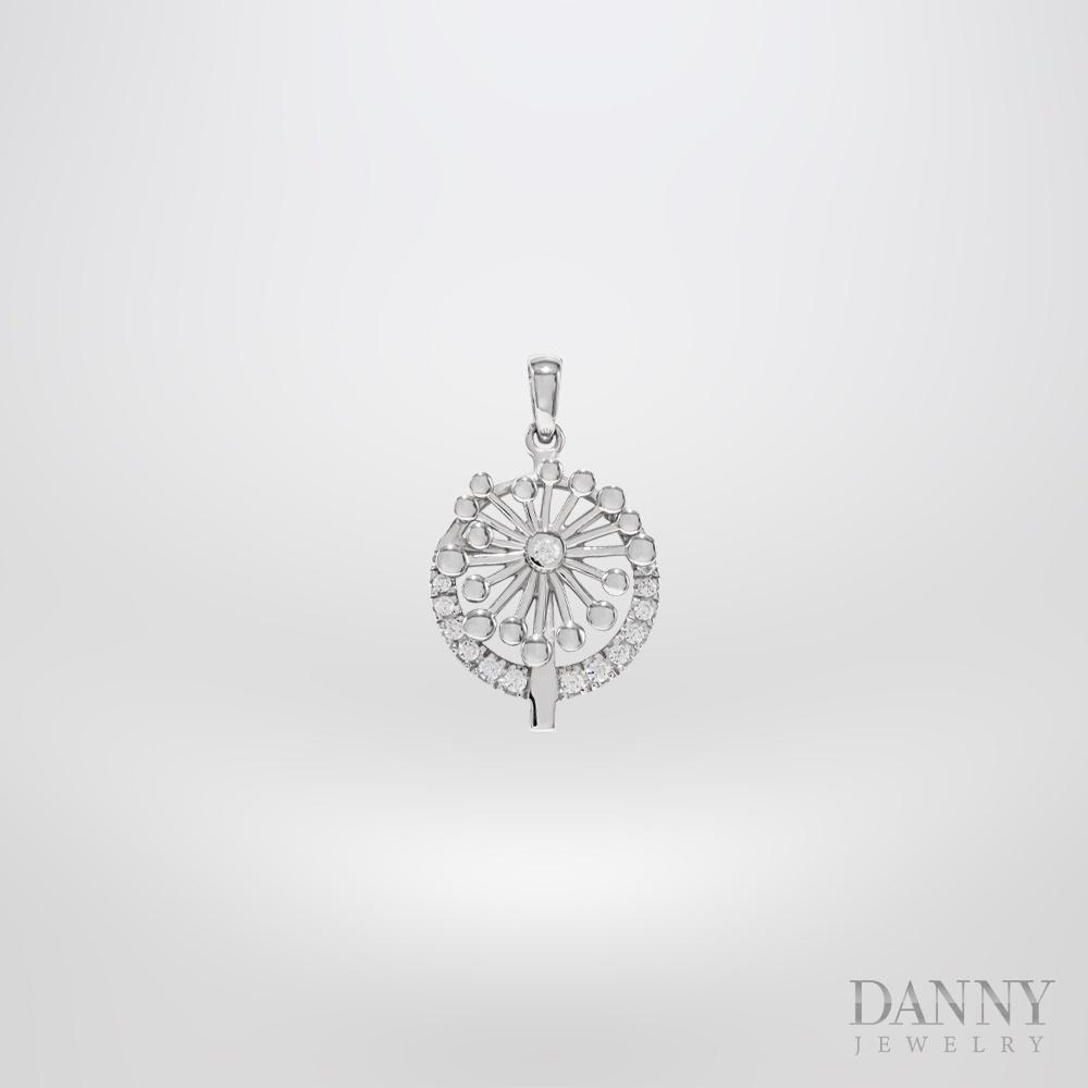 Mặt Dây Chuyền Nữ Bạc 925 Danny Jewelry Xi Bạch Kim DI4GZ029