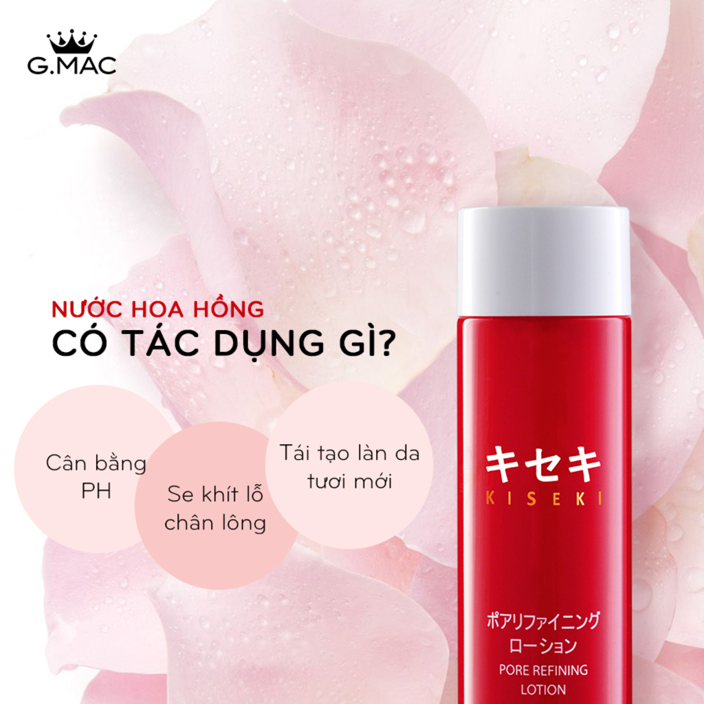 Nước Hoa Hồng Kiseki Pore Refining Lotion (100ml)