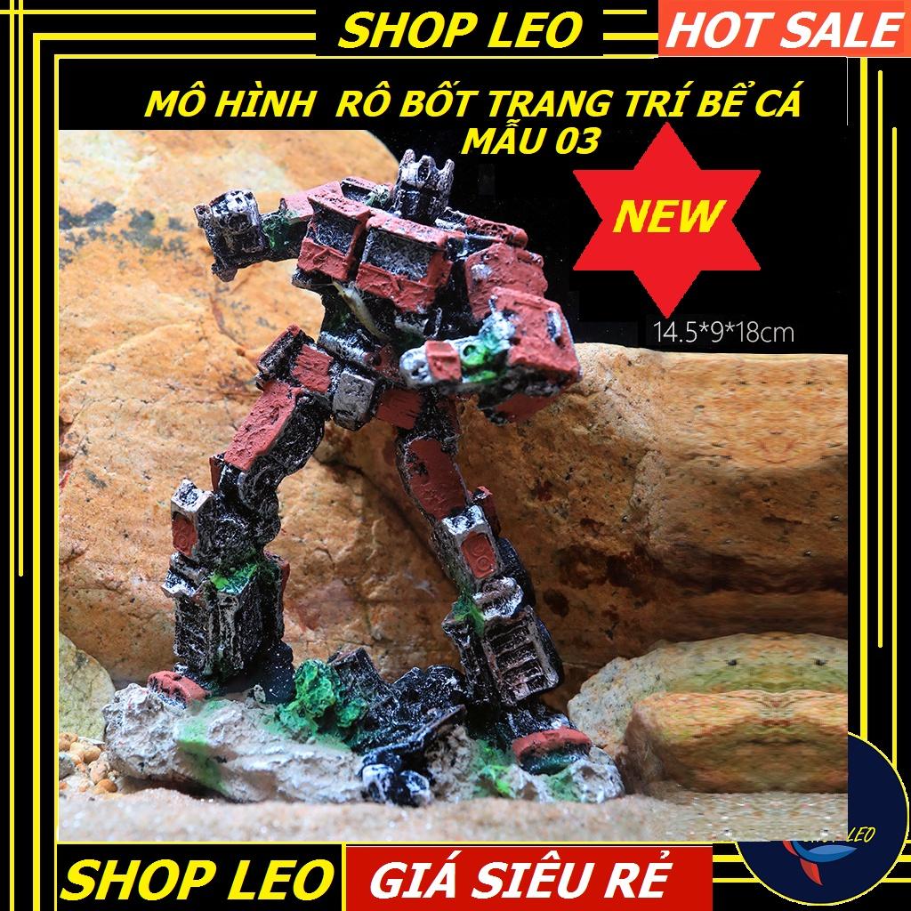 Mô hình rô bốt trang trí bể cá, terarium - trang trí hồ thủy sinh - bán cạn - phụ kiện cá cảnh-shopleo